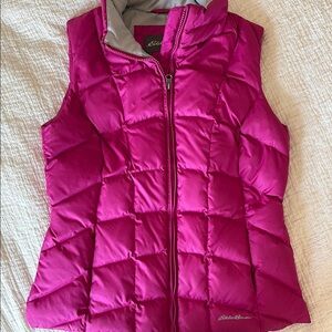 Eddie Bauer Pink Quilted Puffer Vest